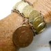 Amazing 1944 Handmade Copper and Brass Bronze Bracelet