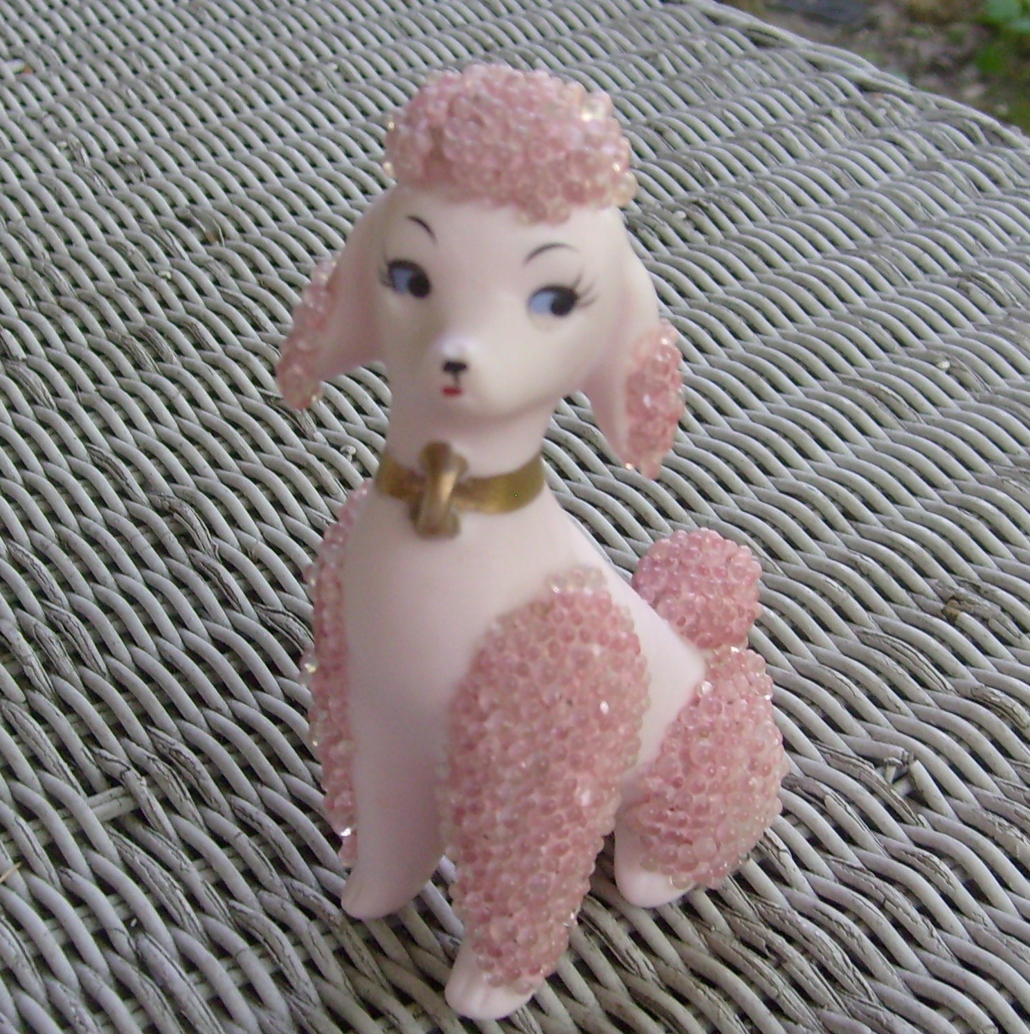 lefton pink poodle teapot