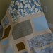 Blue, Beige -Contemporary/Modern Lap Quilt