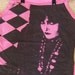 Siouxsie Sioux Pink & Black Tank Top Shirt Reconstructed DIY Punk