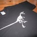 Velociraptor Dinosaur Screen Printed Tshirt S