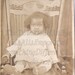 Big Chair and a Cute Baby, Vintage African American photograph, real photo postcard