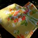 Vintage Pair of Yellow Floral Bouquet Pillowcases