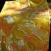 Vintage Pair Yellow and Orange Abstract Pillowcases