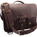 15" Laptop Journeyman Messenger Bag - Brown - 100% Full Grain Leather - Handmade in the U.S.A. - Water Resistant - inside iPad Pocket