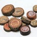 pocket change - wood slice play money