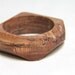 angled - wood bangle made from spalted sycamore - small