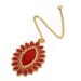 Coral pink maang tikka Bollywood jewelry canada