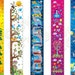 growth/ height charts 5 designs ( fairies, tree with animals,cars, flowers, space and planets) by babygraphics