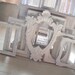 Sweet set of shabby chic frames cottage white - Cottage country, beach house