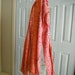 red long vintage scarf ladies hippie vintage scarf shabby chic patterned scarf long fringed scarf fashion scarf