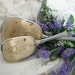 Shabby chic mirror and brush set hand held mirror hand held brush, vintage brush and mirror french country aged patina