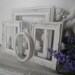 OOAK 4 piece picture frames shabby chic open frames white wedding picture frames shabby chic white picture frames French country ornate