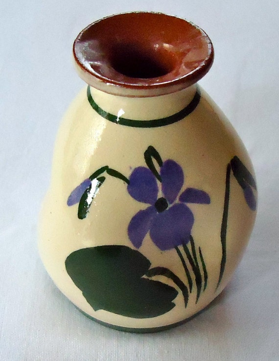 Vintage Devon Violets Pottery Parfume Bottle Perfume London