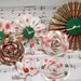 Handmade Paper Flowers for Christmas Medallion Flowers Candyland