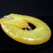 Big, Breathtaking Carved and Pierced Bakelite Dress Clip