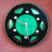 Mistletoe Green Motorcycle Clock