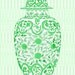 SALE Chinoiserie Ginger Jar in Green 13x19 Giclee