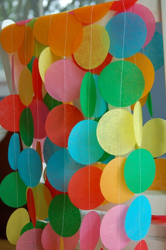 Tissue Paper Garland Party Garland Birthday Garland Wedding