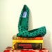 vintage shoes / flats POLKA DOT perry ellis GREEN mismates . 8 Left / 7.5 Right