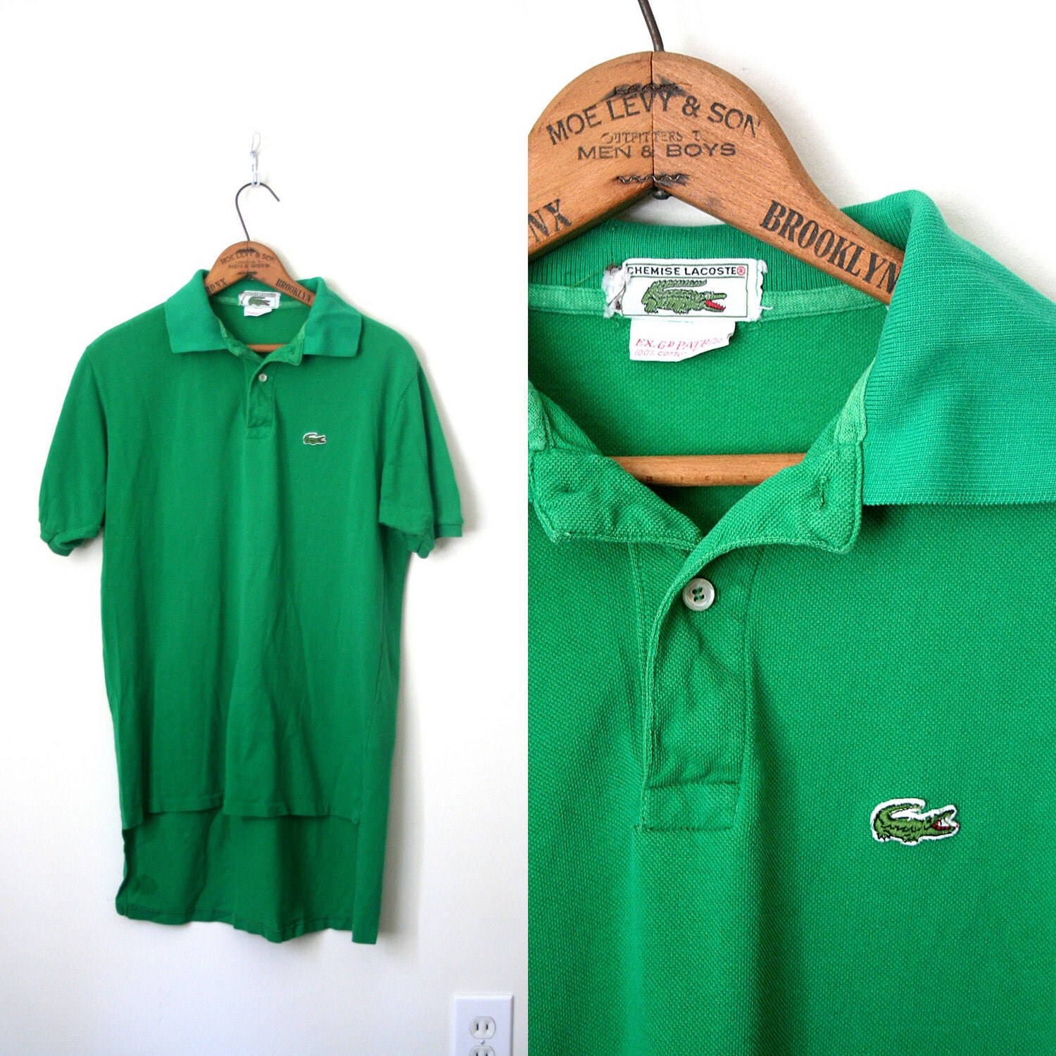 vintage IZOD chemise LACOSTE polo shirt 1980's PREPPY by AgeofMint