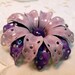 Purple Enamel Flower Pin Two Tone