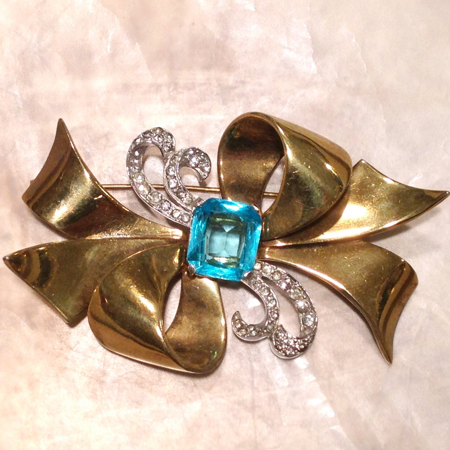 Rare Beauty Sold Mazer Brooch Retro Costume Jewelry Reserved