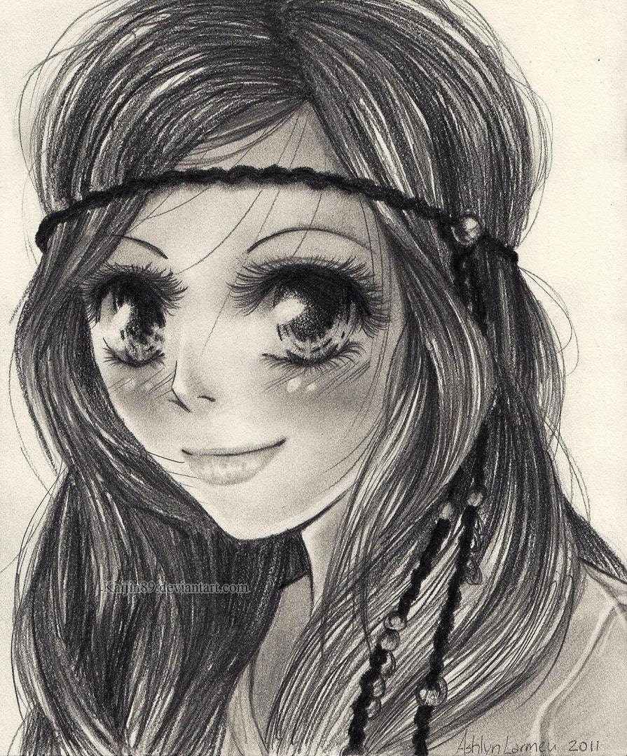 CUSTOM Anime Pencil Drawing customized anime art portrait