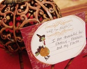 THANKSGIVING 'giving thanks' cards - Thanksgiving cards - Thanksgiving gratitude cards - Thanksgiving placecards Il_170x135