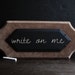 Chalkboard and Suede Wall Sign