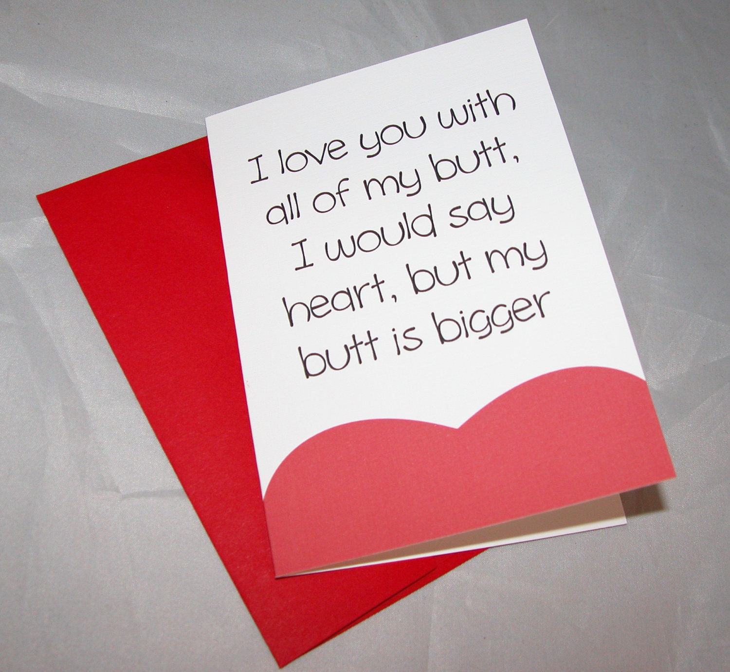 Bigg Butt Valentine s Card By MilestoneMoment On Etsy