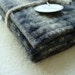 Wool Coasters BLUE GRAY Fair Isle Sweater Wool, Upcycled Mug Rugs by WormeWoole