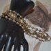 Mother of Pearl and Gold Tone Vintage Bracelet