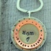 Valentine Personalized Key Chain Gift For Mom Grandmother Aunt Godmother, Heart Key Chain, Silver Key Chain For Women, Gift From Kids Names