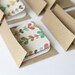 Mini Cards n Envelopes - Set of 6 - Recycled Kraft - Colorful Leaves