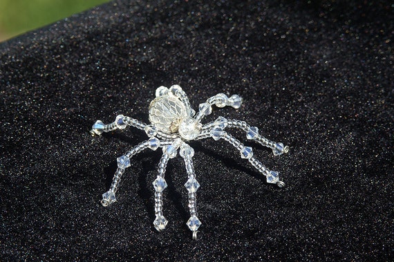 crystal spider figurine