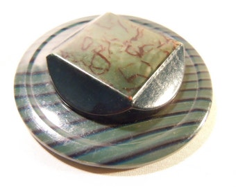 Button brooch | Etsy