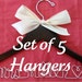 15% off Set of 5 Personalized Custom Bridal Hanger, Brides Hanger, Bride, Name Hanger, Wedding Hanger, Personalized Bridal Gift