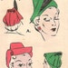 1940s Hat Pattern - Jaunty Make Do & Mend Wartime WWII Scraps Hat 21" head