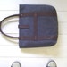 recycled vintage wool tote bag/carry all with leather strap AW2011-collection