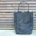 SALE Vintage look waxed leather bag/weekend bag in black COLLECTION UNISEX
