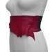 SALE Avant Garde Leather Underbust Corset Belt Industrial Elastic, Oxblood Red Small Medium in stock