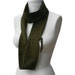 Suede Leather Tube Scarf , Dark Olive Green Leather Infinity Cowl Men Women in stock