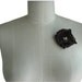 Pearls Leather Flower Brooch, Rustic Brown Leather Flower Grooms Boutonniere Pin with Fresh Water Pearls Center, in stock
