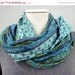 ON SALE Silk Scarf ETSY -Recycled Silk woman accesories ... Funny.. Naif.. creative fabric... fall fashion