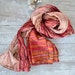 Silk Scarf Recycled wrap accesories Silk Scarves ideal romantic salmon rf