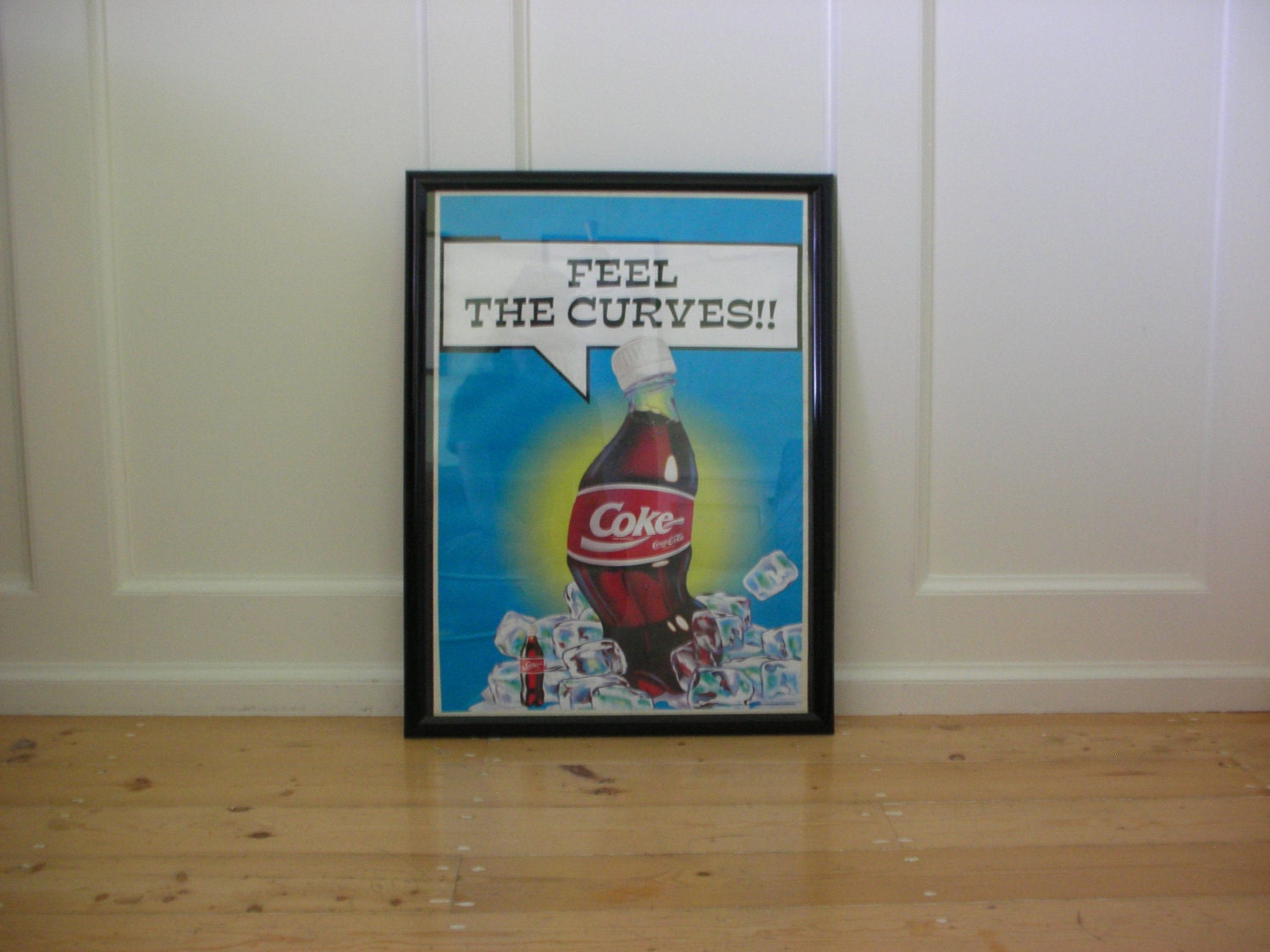 Rare 1990s Coca Cola Feel the Curves Adhesive