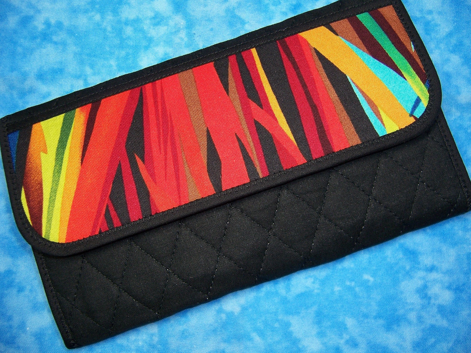fabric clutch wallet