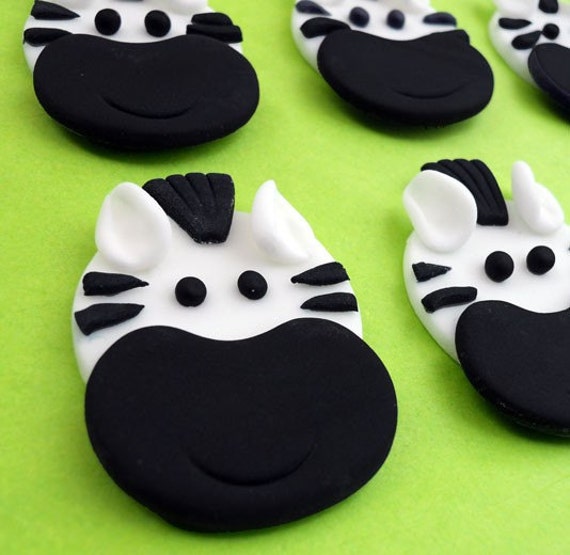 ZEBRA Edible Cupcake Toppers E Dozen