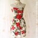 Summer Queen - Cocktail Prom Beach Party Night Dress Hippie Hibiscus flowers Print Spring And Summer Inspired